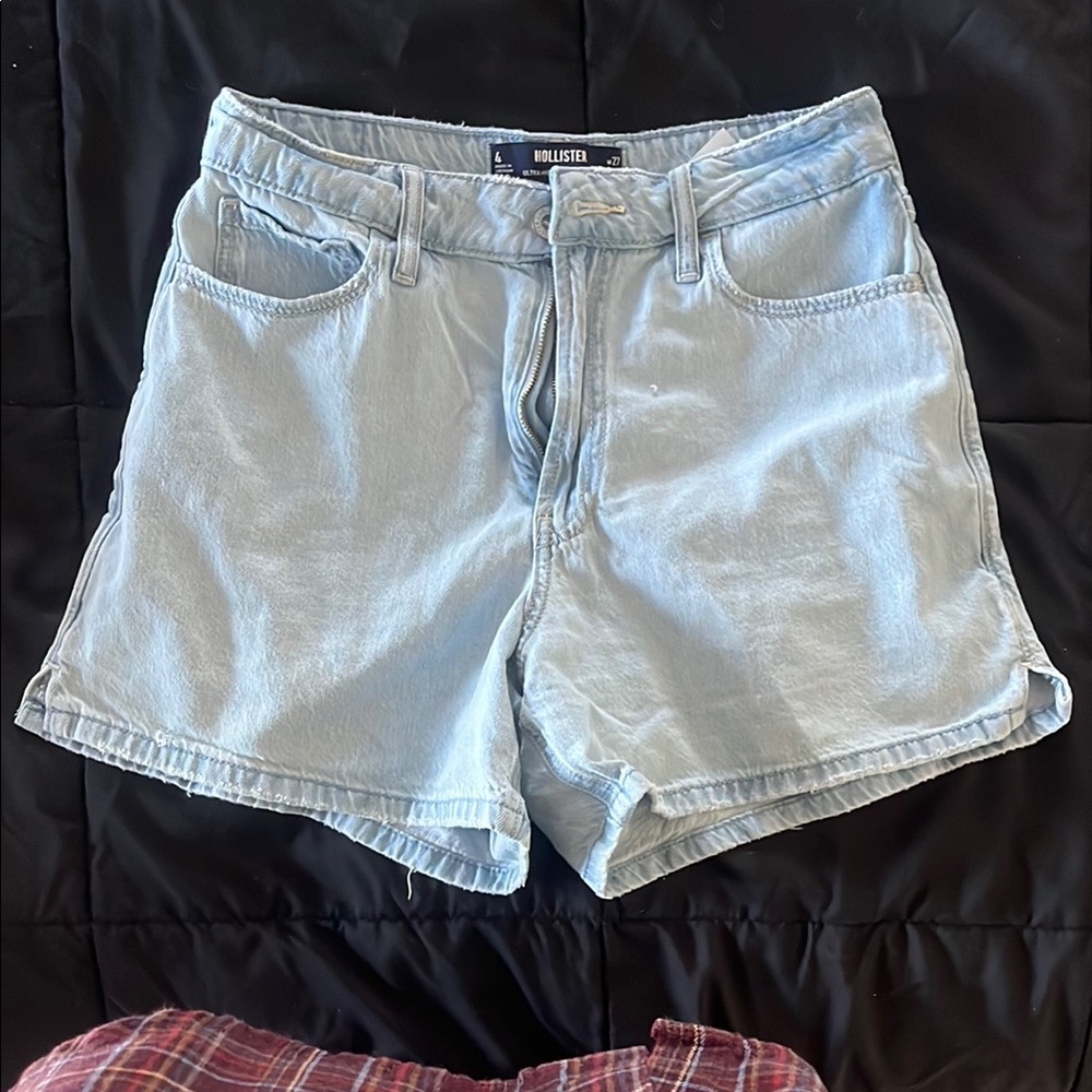 Hollister Women's Light Blue Denim Shorts